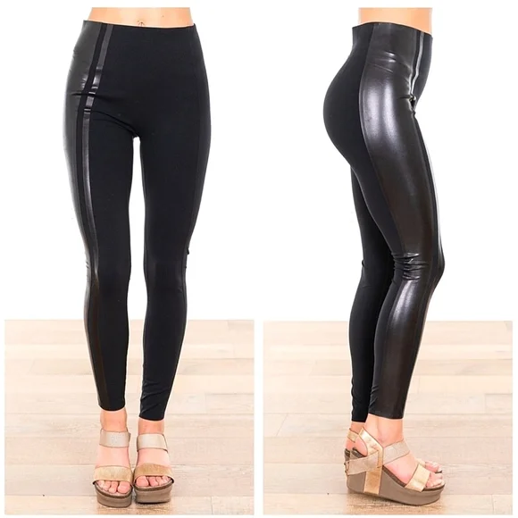 SPANX Every Wear Gloss Side Stripe Leggings - Picture 2 of 7